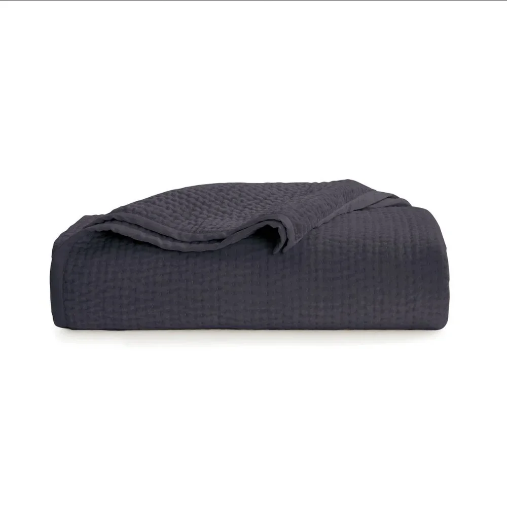 Donna Karan Soft Velvet Hand Stitched Quilt